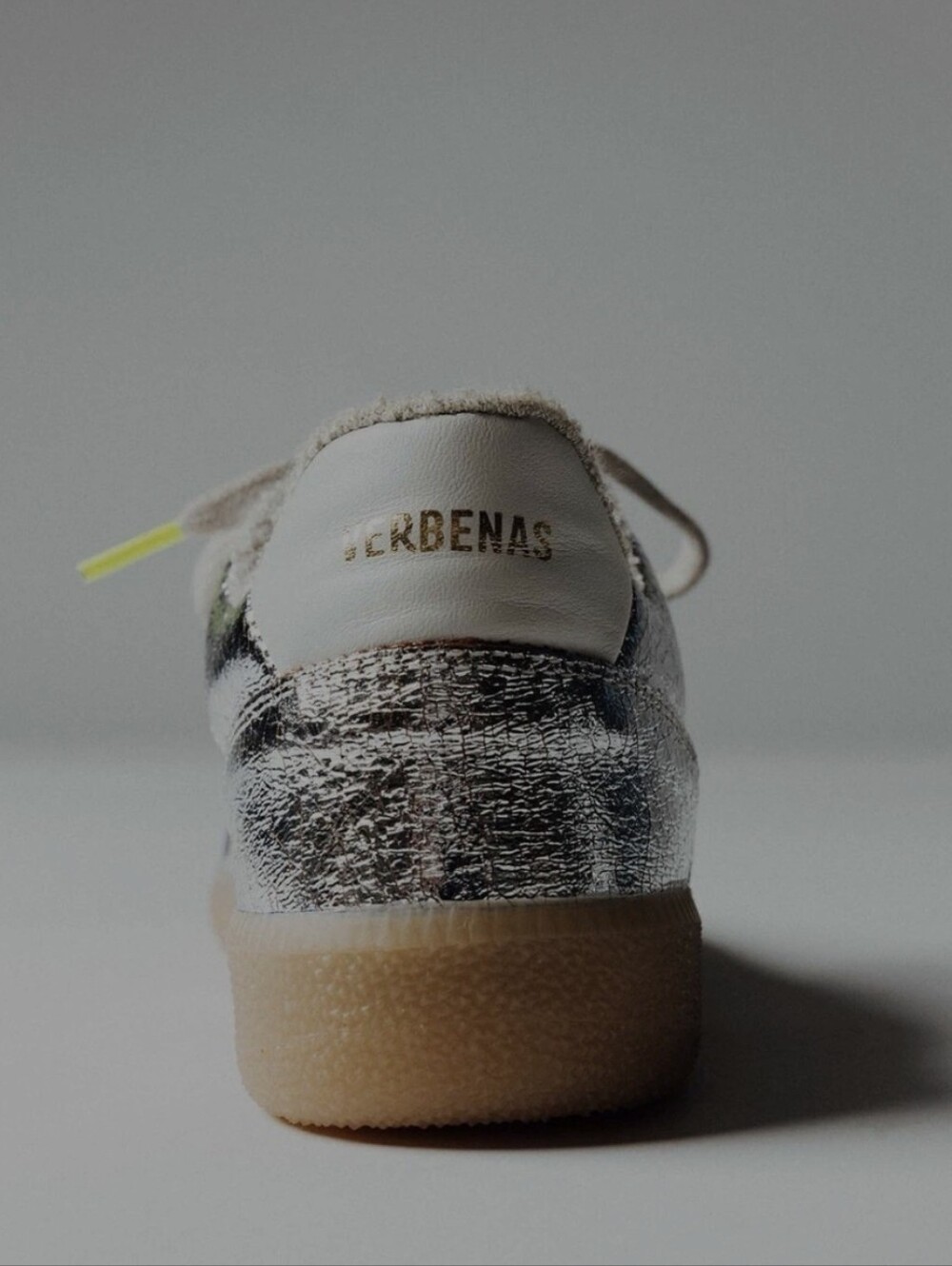 Verbenas Sora Breck Sneakers – Silver – US 3.7 neon green tipped shoe laces. - Picture 2 of 8